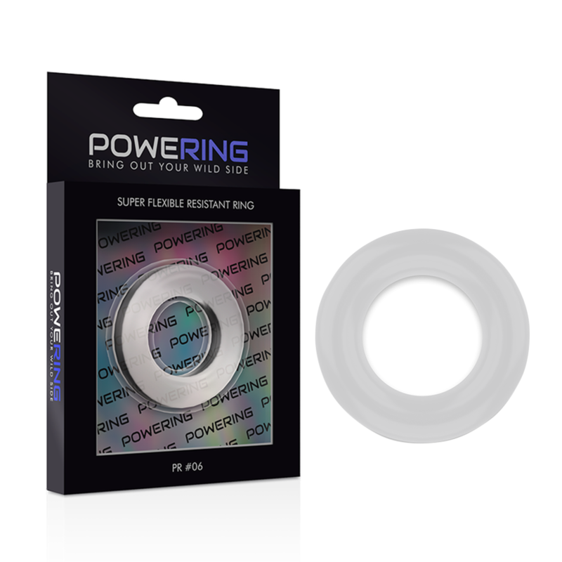 POWERING - SUPER FLEXIBLE AND RESISTANT PENIS RING 5.5CM PR06 CLEAR POWERING - 6