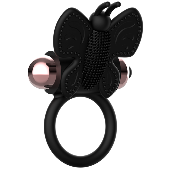 COQUETTE TOYS - COCK RING BUTTERFLY WITH VIBRATOR BLACK/ GOLD COQUETTE TOYS - 3
