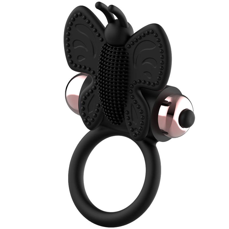 COQUETTE TOYS - COCK RING BUTTERFLY WITH VIBRATOR BLACK/ GOLD COQUETTE TOYS - 5
