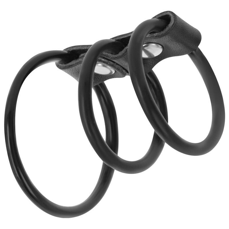 DARKNESS - SET OF 3 FLEXIBLE PENIS RINGS DARKNESS BONDAGE - 2