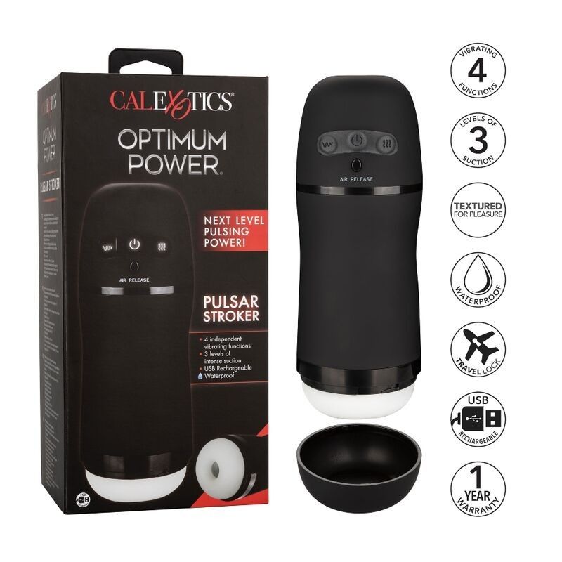 CALIFORNIA EXOTICS - OPTIMUM POWER STROKER VIBRATING AND SUCTION FUNCTIONS CALIFORNIA EXOTICS - 2