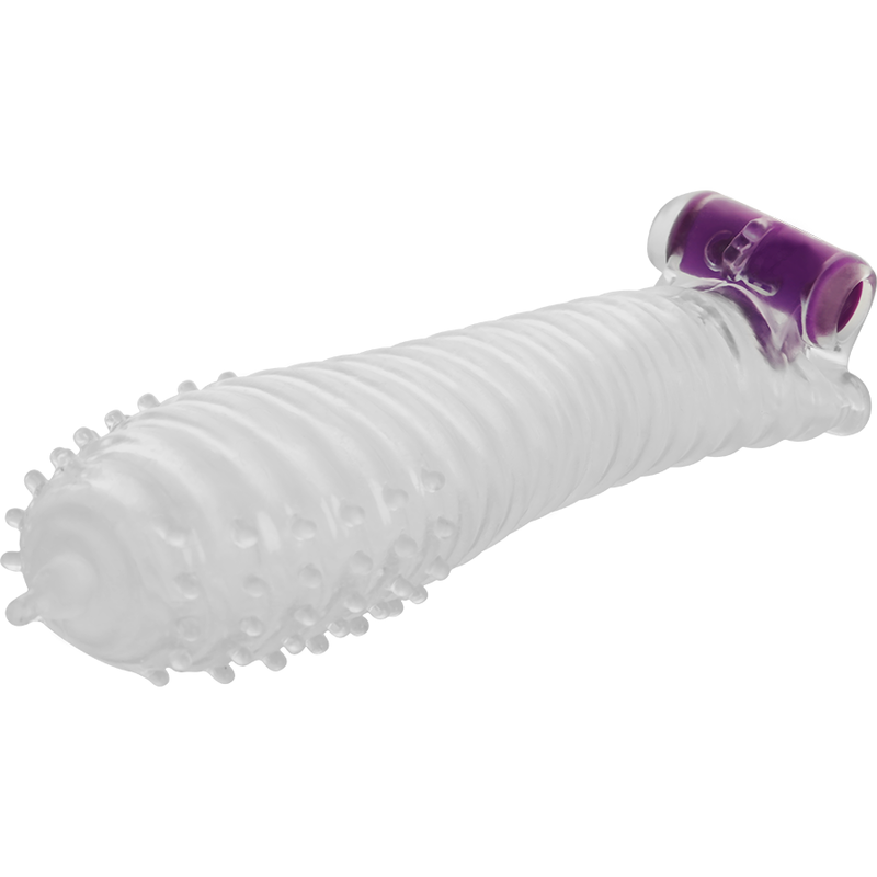 OHMAMA - TEXTURED PENIS SHEATH WITH VIBRATING BULLET OHMAMA STIMULATING - 1