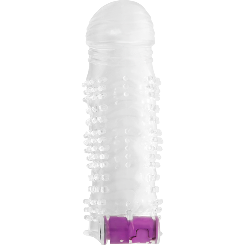 OHMAMA - TEXTURED PENIS SHEATH WITH VIBRATING BULLET OHMAMA STIMULATING - 1