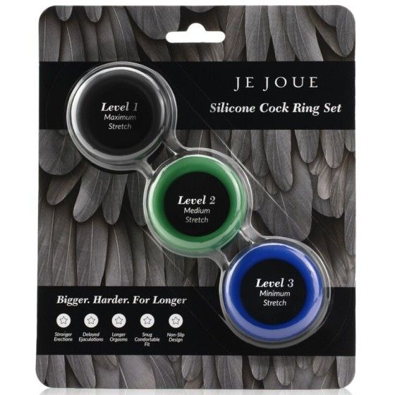 JE JOUE - SILICONE SET SILICONE PENIS RINGS JE JOUE - 2