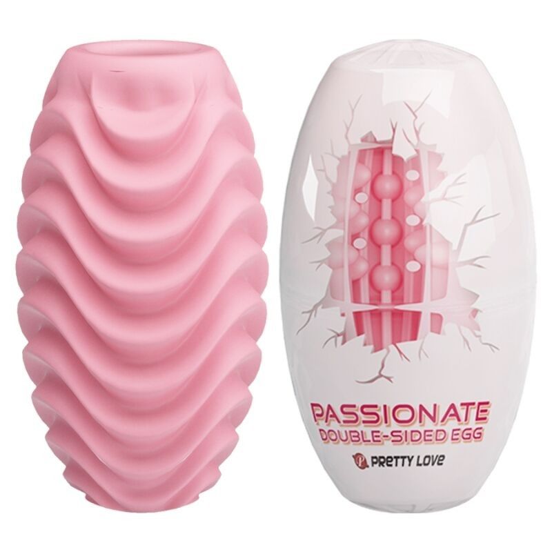 PRETTY LOVE - PINK DOUBLE SIDED MASTURBATOR EGG PRETTY LOVE MALE - 1