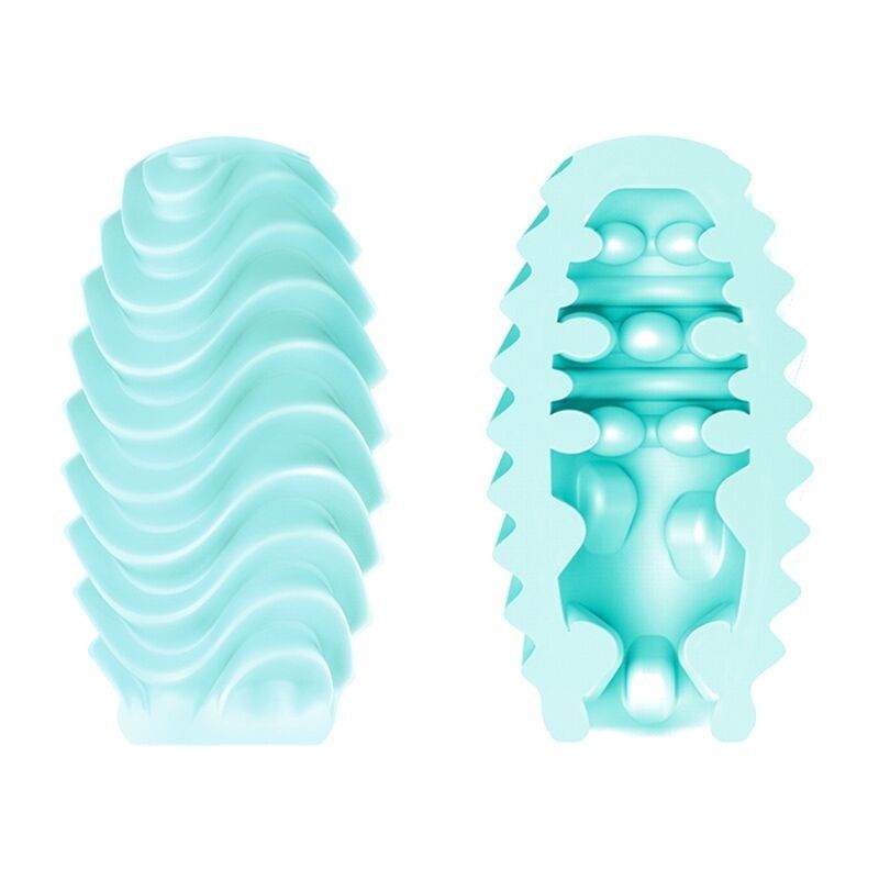 PRETTY LOVE - TURQUOISE DOUBLE SIDED MASTURBATOR EGG PRETTY LOVE MALE - 2