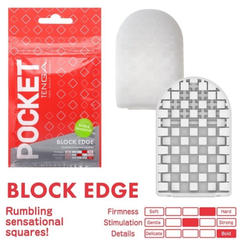 TENGA - BLOCKED EDGE POCKET MASTURBATOR TENGA - 1