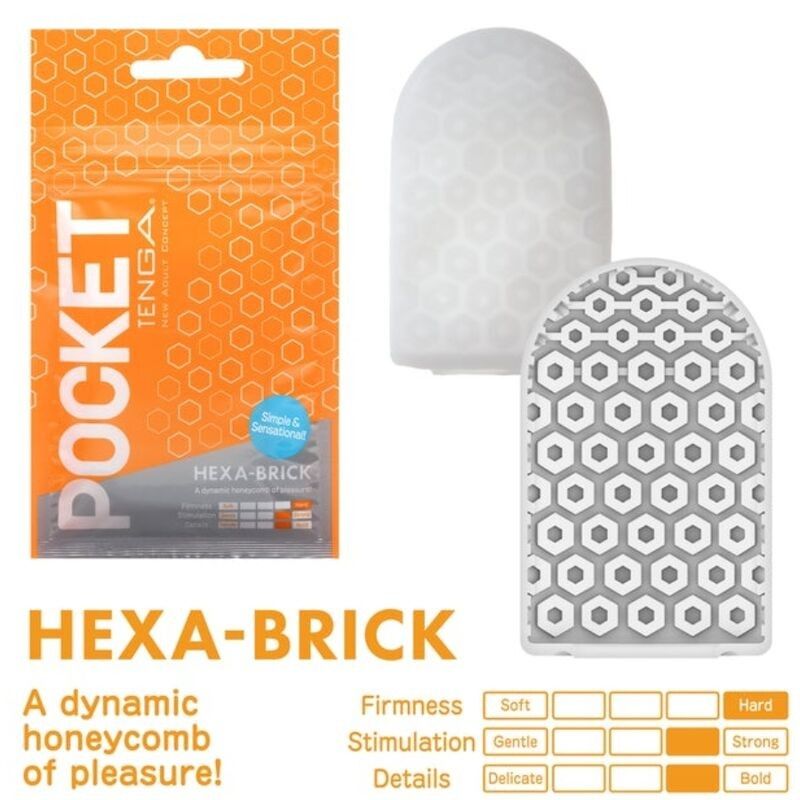 TENGA - HEXA BRICK MASTURBATOR POCKET TENGA - 1