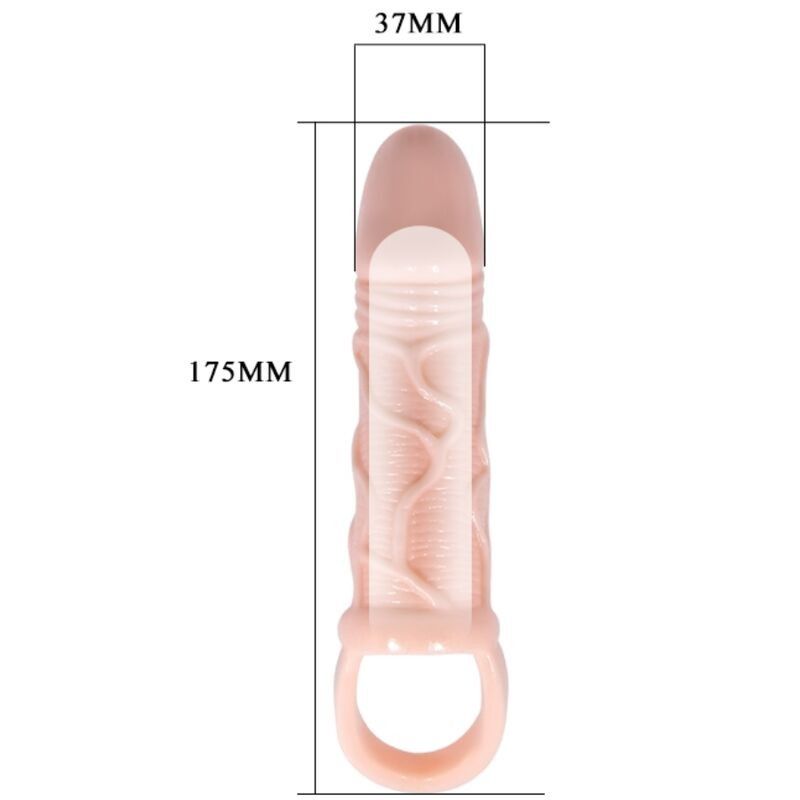 BAILE - PENIS EXTENDER SHEATH WITH STRAP FOR TESTICLES 13.5 CM BAILE FOR HIM - 3