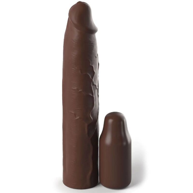 FANTASY X- TENSIONS - PIPEDREAMS SLEEVE 22,86 CM + 7,62 CM PLUG BROWN FANTASY X-TENSIONS - 1