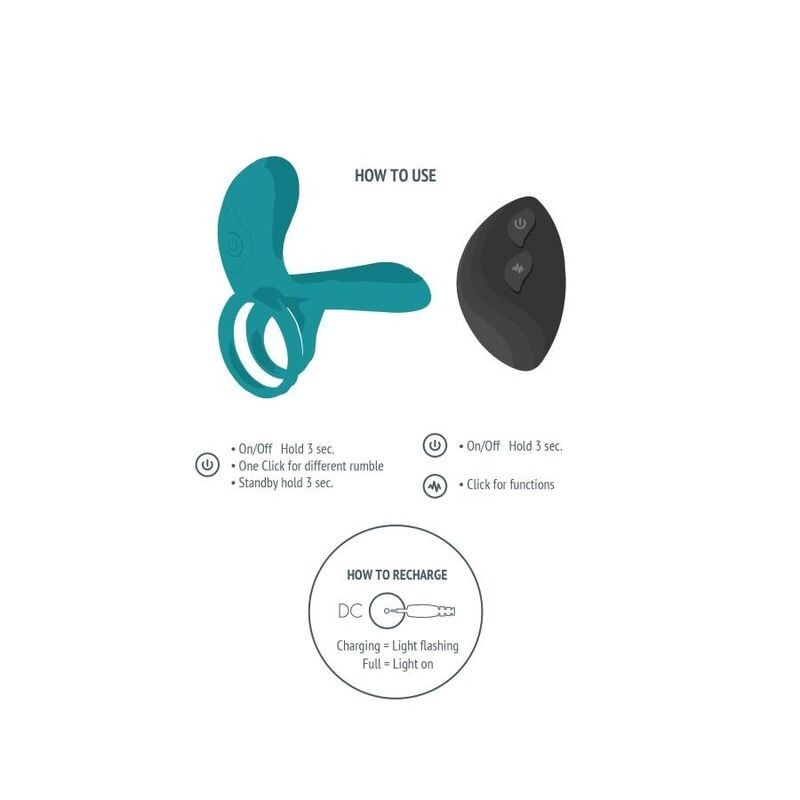 XOCOON - COUPLES VIBRATOR RING GREEN XOCOON - 4