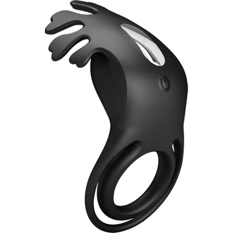 PRETTY LOVE - RUBEN VIBRATOR RING 7 VIBRATIONS BLACK SILICONE PRETTY LOVE MALE - 3