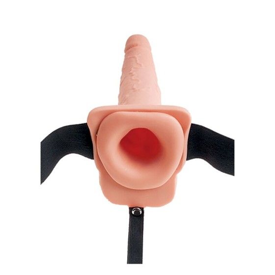 FETISH FANTASY SERIES - ADJUSTABLE HARNESS REALISTIC PENIS WITH BALLS SQUIRTING 19 CM FETISH FANTASY SERIES - 2