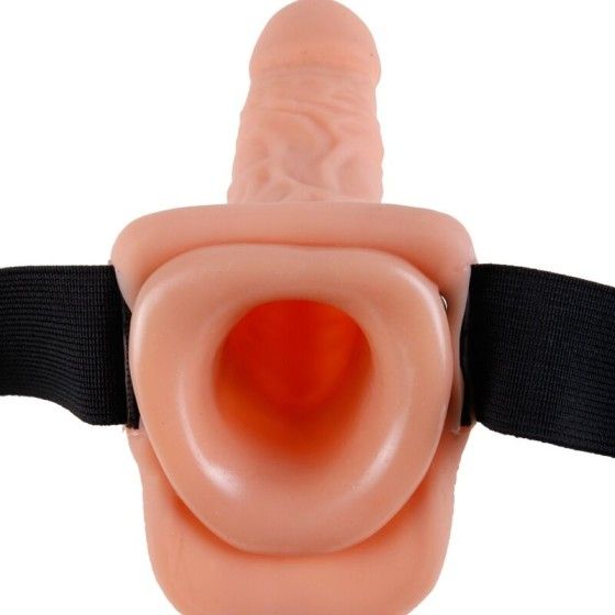 FETISH FANTASY SERIES - ADJUSTABLE HARNESS REMOTE CONTROL REALISTIC PENIS WITH TESTICLES 17.8 CM FETISH FANTASY SERIES - 3