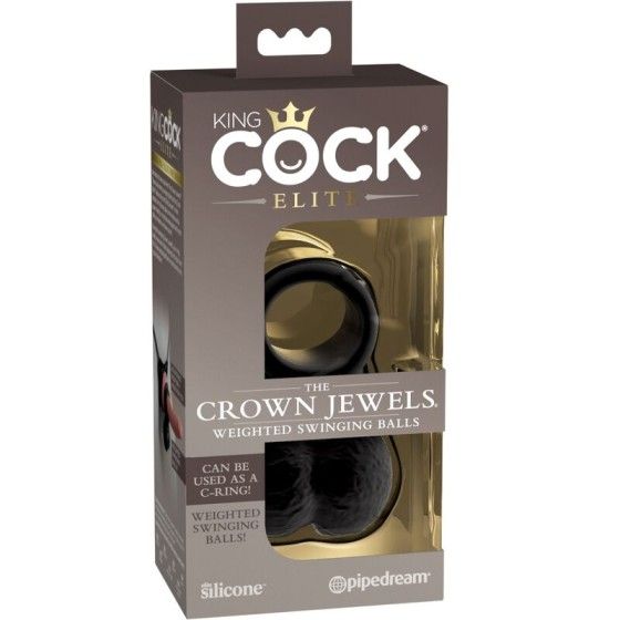 KING COCK - ELITE RING WITH TESTICLE SILICONE KING COCK - 7