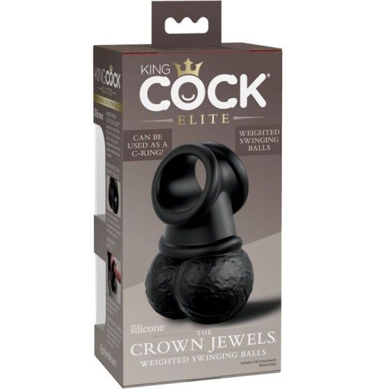 KING COCK - ELITE RING WITH TESTICLE SILICONE KING COCK - 8