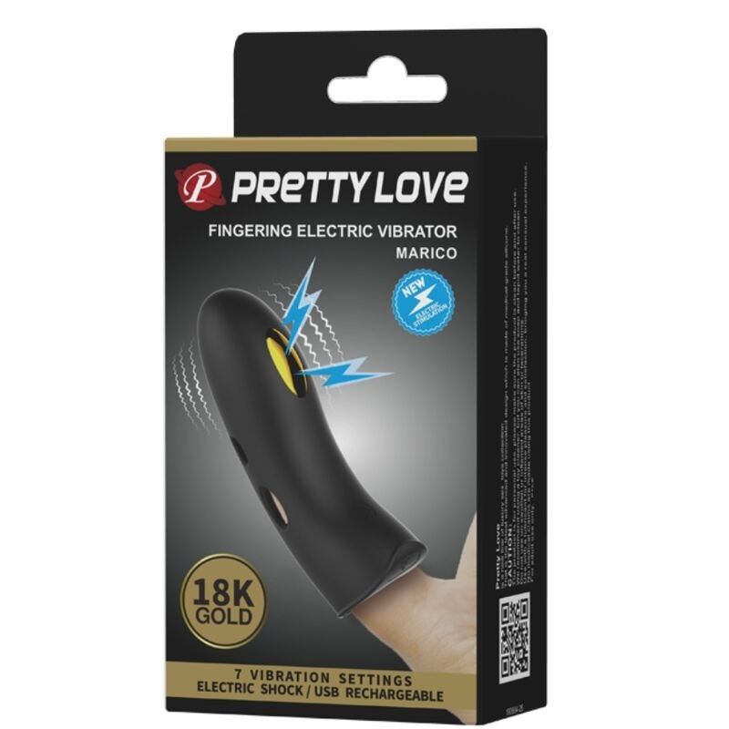 PRETTY LOVE - MARICO BLACK ELECTRO-STIMULATOR FINGER COVER PRETTY LOVE MALE - 10