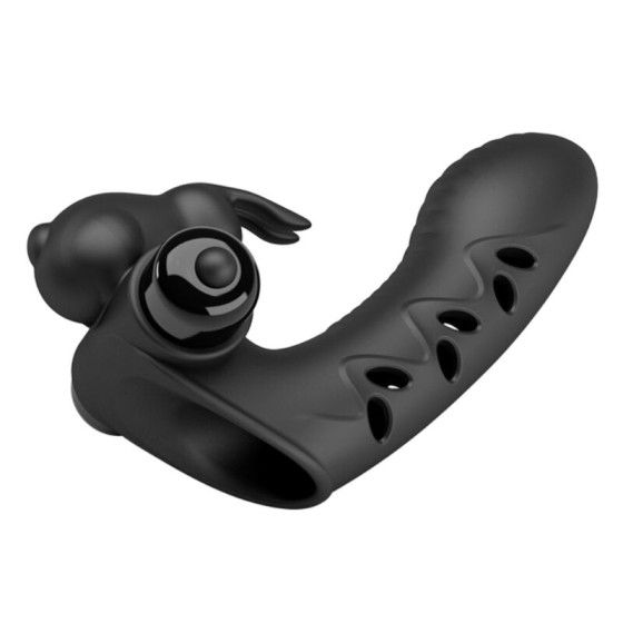 PRETTY LOVE - VANCE BLACK RABBIT VIBRATOR FINGER COVER PRETTY LOVE MALE - 3