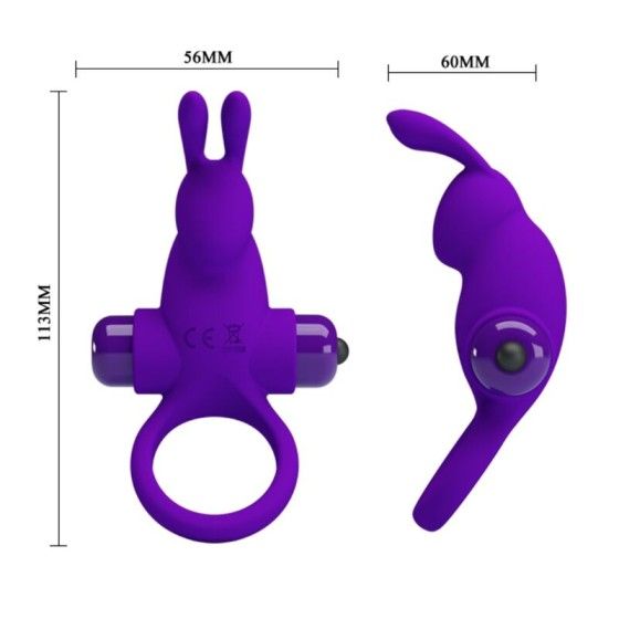 PRETTY LOVE - VIBRATOR RING I RABBIT FOR PURPLE PENIS PRETTY LOVE MALE - 6