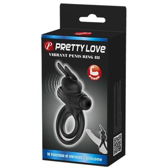 PRETTY LOVE - VIBRATOR III RABBIT RING FOR BLACK PENIS PRETTY LOVE MALE - 9