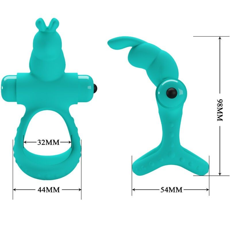 PRETTY LOVE - FIGGY GREEN RABBIT VIBRATOR RING PRETTY LOVE MALE - 4