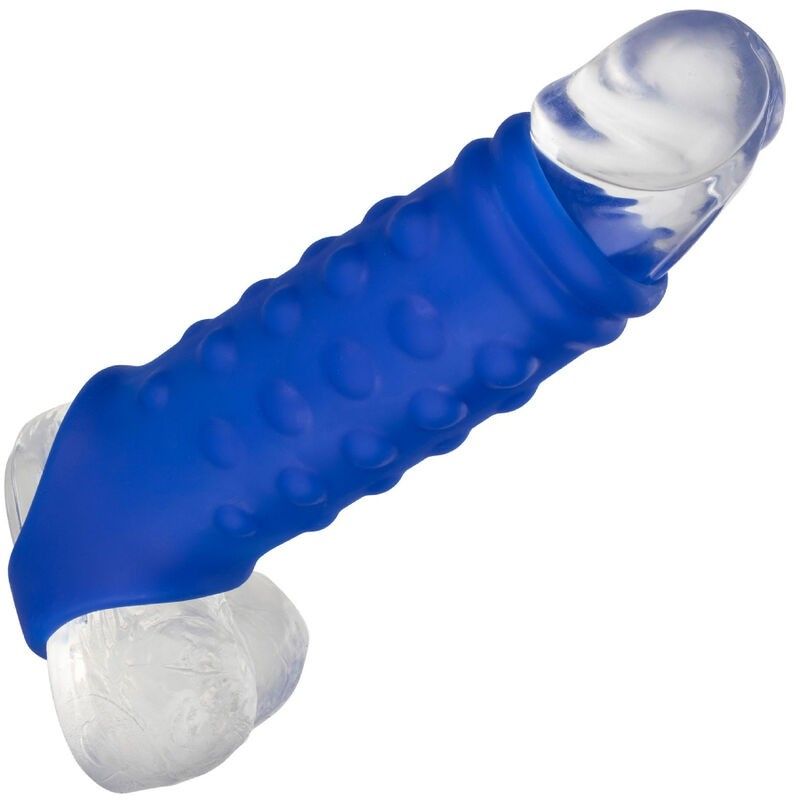 ADMIRAL - BEADED PENIS COVER LIQUID SILICONE BLUE ADMIRAL - 5