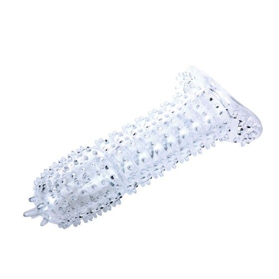 BAILE - PENIS SHEATH WITH TRANSPARENT STIMULATING POINTS 14 CM BAILE FOR HIM - 3