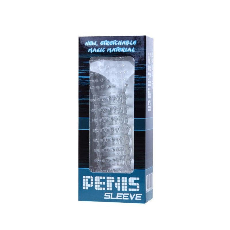 BAILE - PENIS SHEATH WITH TRANSPARENT STIMULATING POINTS 14 CM BAILE FOR HIM - 5
