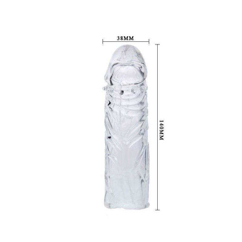 BAILE - TRANSPARENT SILICONE PENIS COVER 13 CM BAILE FOR HIM - 6