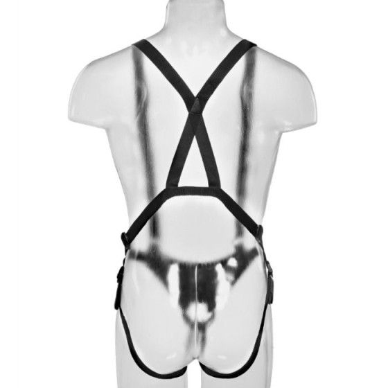 KING COCK - 28 CM HOLLOW STRAP-ON SUSPENDER SYSTEM FLESH KING COCK - 6