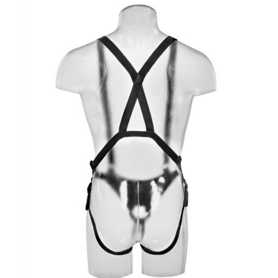 KING COCK - 30.5 CM HOLLOW STRAP-ON SUSPENDER SYSTEM - FLESH KING COCK - 6
