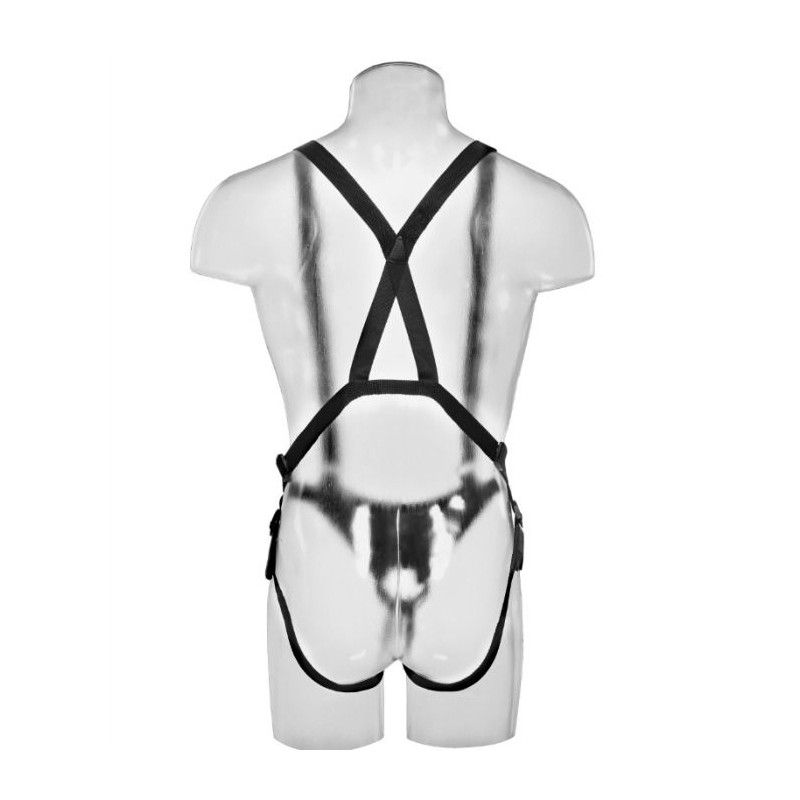 KING COCK - 30.5 CM HOLLOW STRAP-ON SUSPENDER SYSTEM - FLESH KING COCK - 6