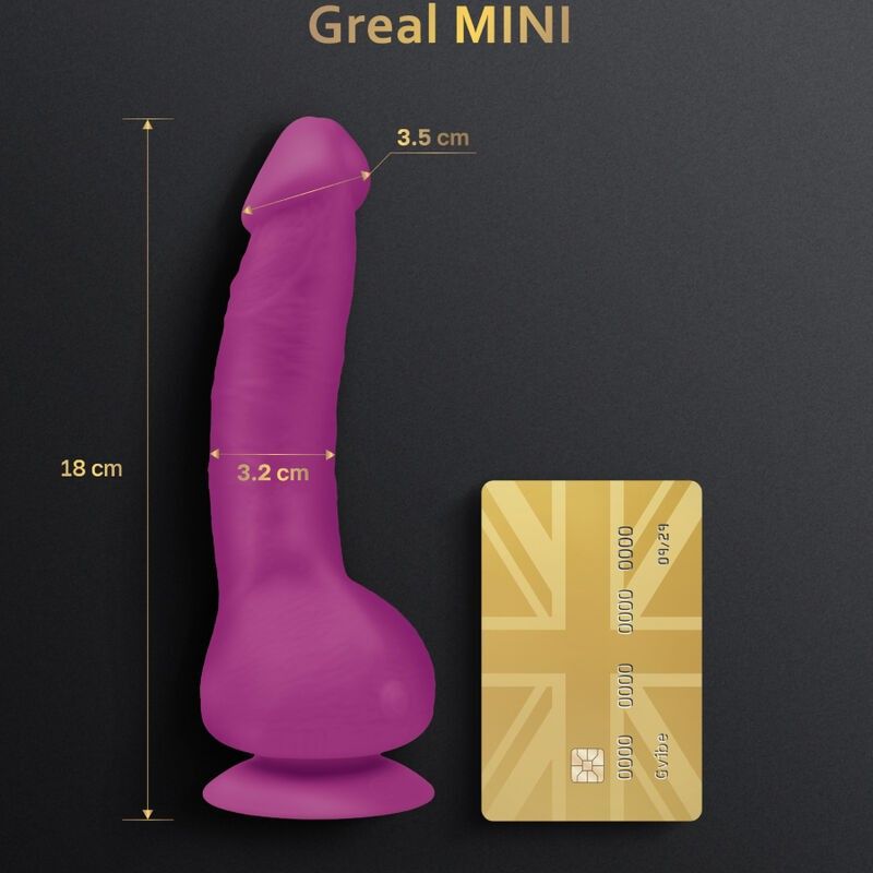 G-VIBE - GREAL MINI FUCHSIA SILICONE VIBRATOR DILDO G-VIBE - 2