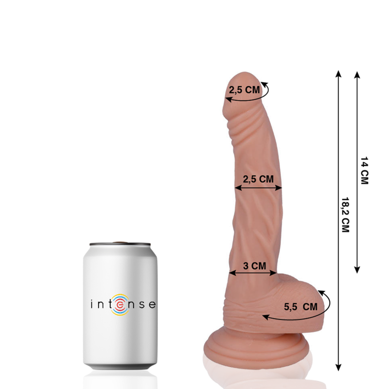 MR INTENSE - 12 REALISTIC COCK 18.2 CM -O- 2.5 CM MR. INTENSE - 1