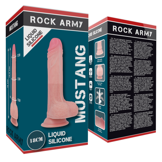 ROCKARMY - LIQUID SILICONE PREMIUM MUSTANG REALISTIC 18CM ROCK ARMY - 6