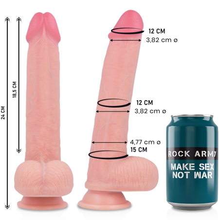 ROCKARMY - LIQUID SILICONE PREMIUM KINGCOBRA REALISTIC 24CM