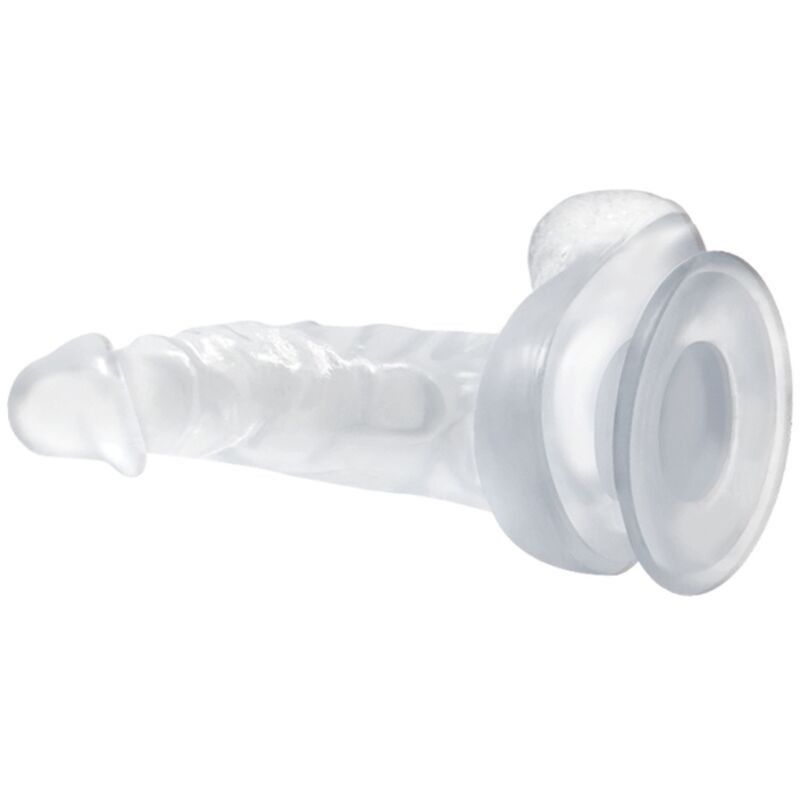BAILE - REALISTIC DILDO WITH SUCTION CUP AND TESTICLES 16.7 CM TRANSPARENT BAILE DILDOS - 2