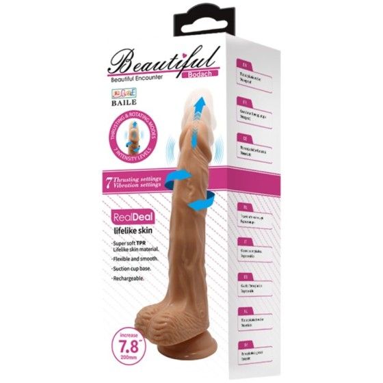 BAILE - BEAUTIFUL ENCOUNTER BODACH VIBRATION AND ROTATION 20 CM BAILE DILDOS - 5