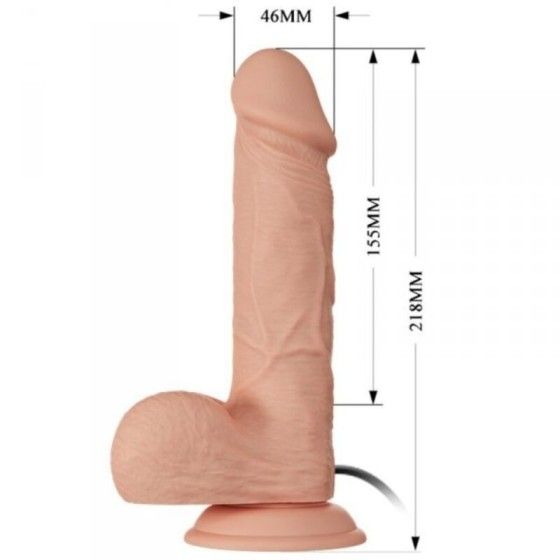 BAILE - BEAUTIFUL ENCOUNTER BAHAMUT VIBRATION 21.8 CM NATURAL BAILE DILDOS - 6