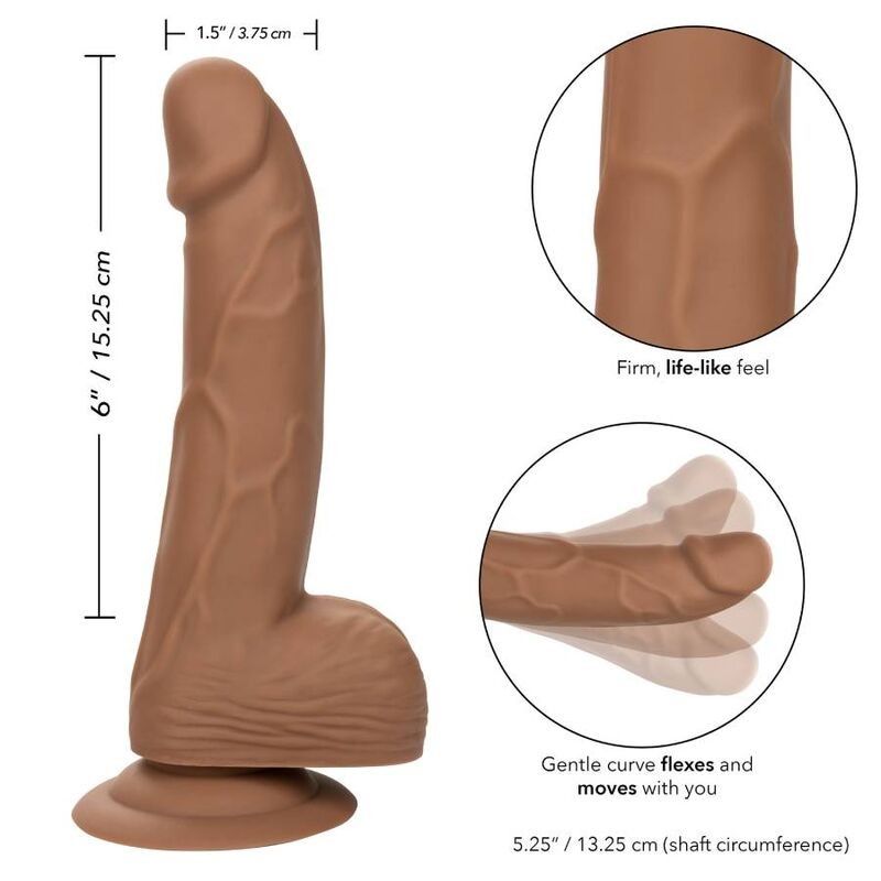 CALIFORNIA EXOTICS - SILICONE STUDS 15.24 CM BROWN CALIFORNIA EXOTICS - 2