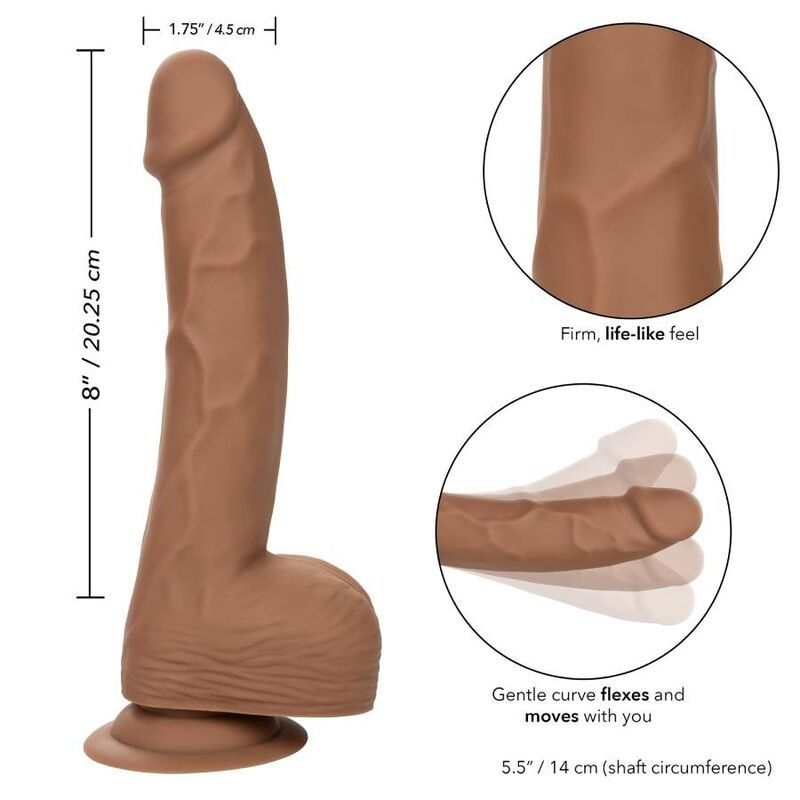 CALIFORNIA EXOTICS - SILICONE STUDS 20.32 CM BROWN CALIFORNIA EXOTICS - 2