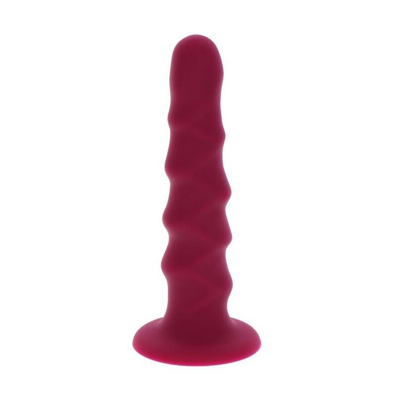 GET REAL - RIBBED DONG 12 CM RED GET REAL - 1