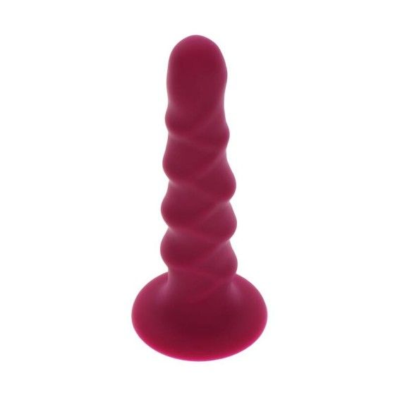 GET REAL - RIBBED DONG 12 CM RED GET REAL - 3