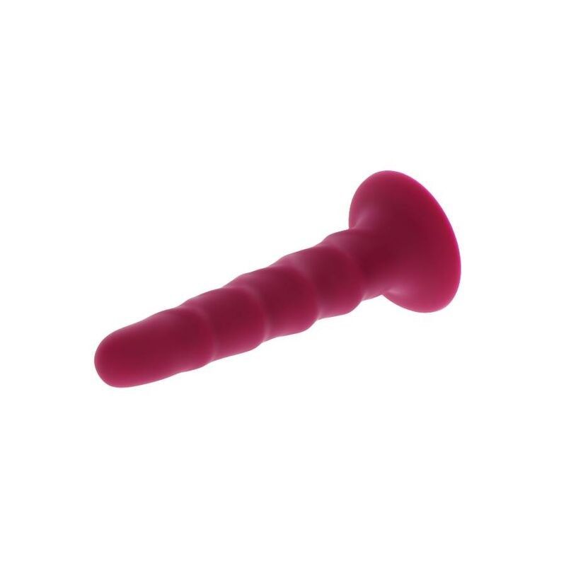 GET REAL - RIBBED DONG 12 CM RED GET REAL - 4