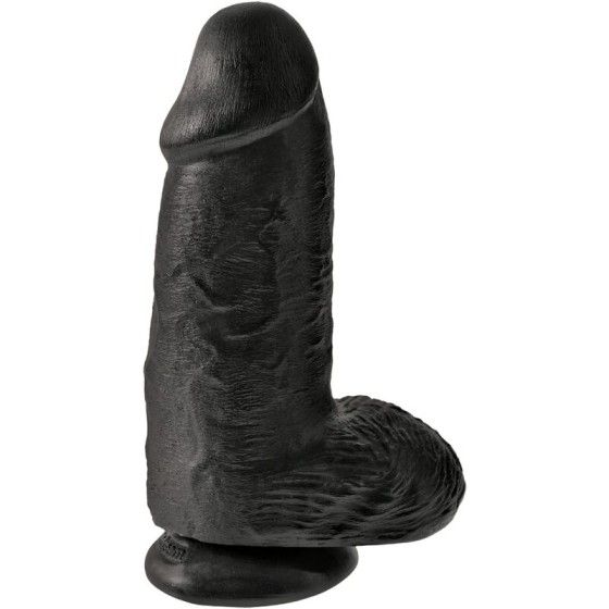 KING COCK - CHUBBY REALISTIC PENIS 23 CM BLACK KING COCK - 1