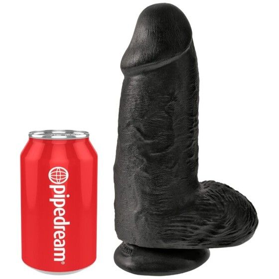 KING COCK - CHUBBY REALISTIC PENIS 23 CM BLACK KING COCK - 5