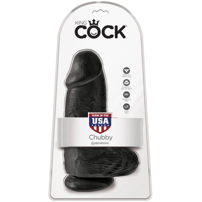 KING COCK - CHUBBY REALISTIC PENIS 23 CM BLACK KING COCK - 6