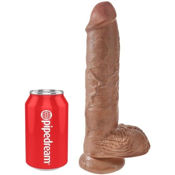 KING COCK - REALISTIC PENIS WITH BALLS 19.8 CM CARAMEL KING COCK - 5
