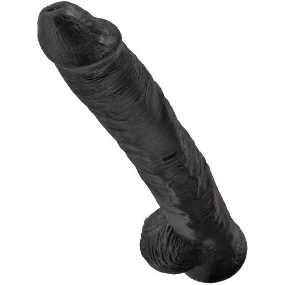 KING COCK - REALISTIC PENIS WITH BALLS 30.5 CM BLACK KING COCK - 3