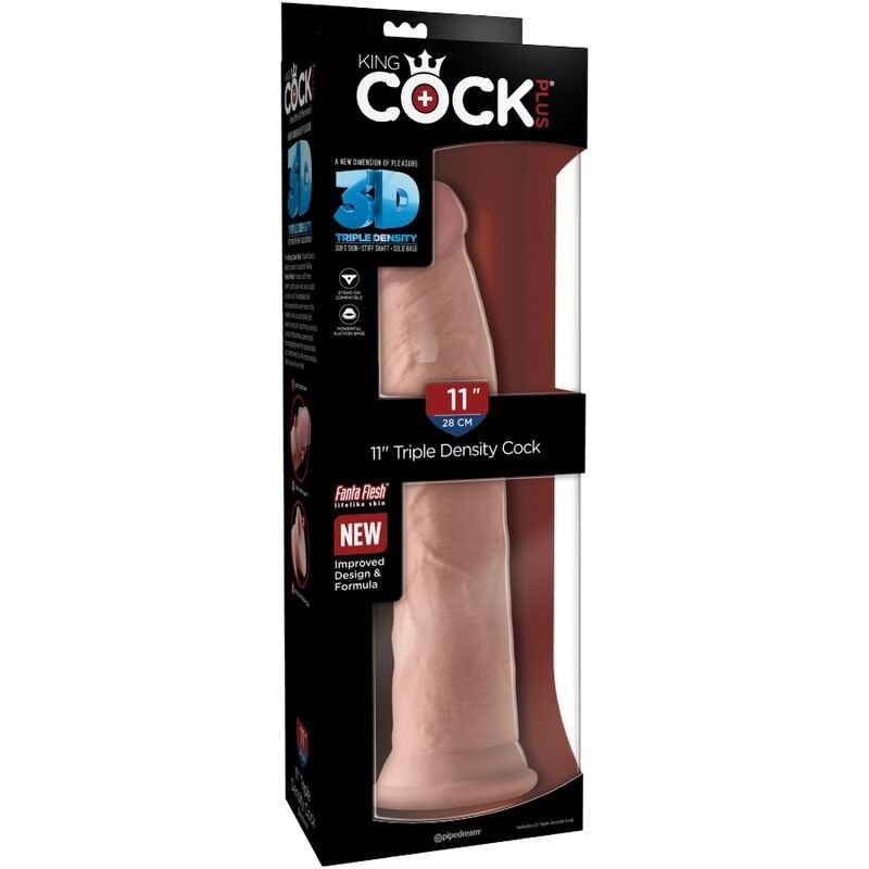 KING COCK - REALISTIC PENIS 3D 26 CM LIGHT KING COCK - 8
